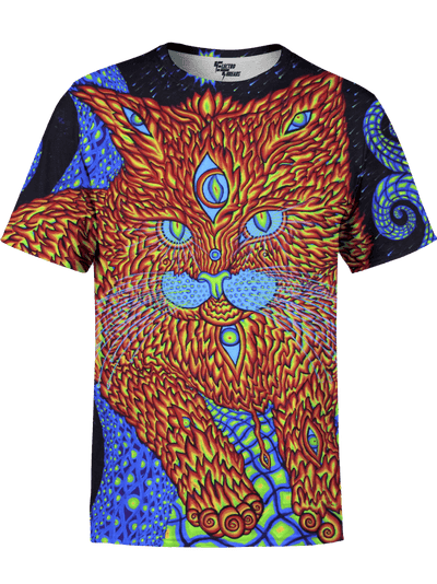 Cat That Brings Love Neon Unisex Crew T-Shirts T6