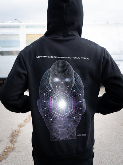 Consciousness Rising Pullover Hoodie Pullover Hoodies Electro Threads