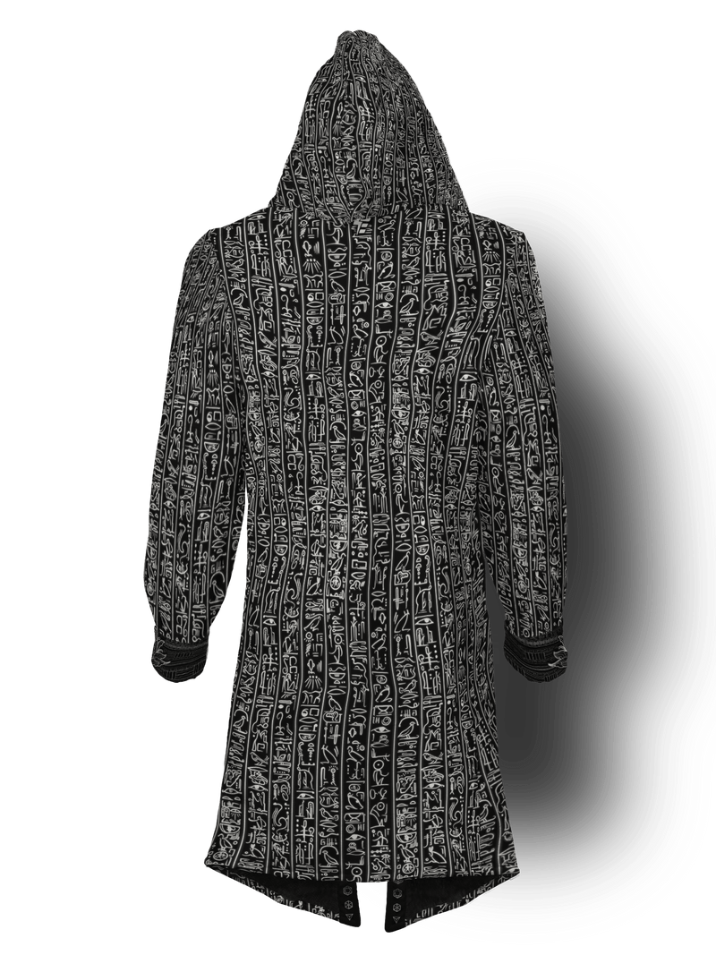 Egyptian Glyphs (Black) Cyber Cloak Cyber Cloak Electro Threads Long Sleeve-No Bag XX-Small Black Sherpa