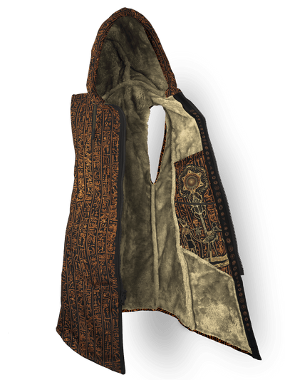 Egyptian Glyphs (Golden) Cyber Cloak Cyber Cloak TCG Sleeveless-No Bag XX-Small Beige Sherpa