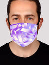 Electric Stain Glass (Purple Ice) Face Mask Face Masks Electro Threads