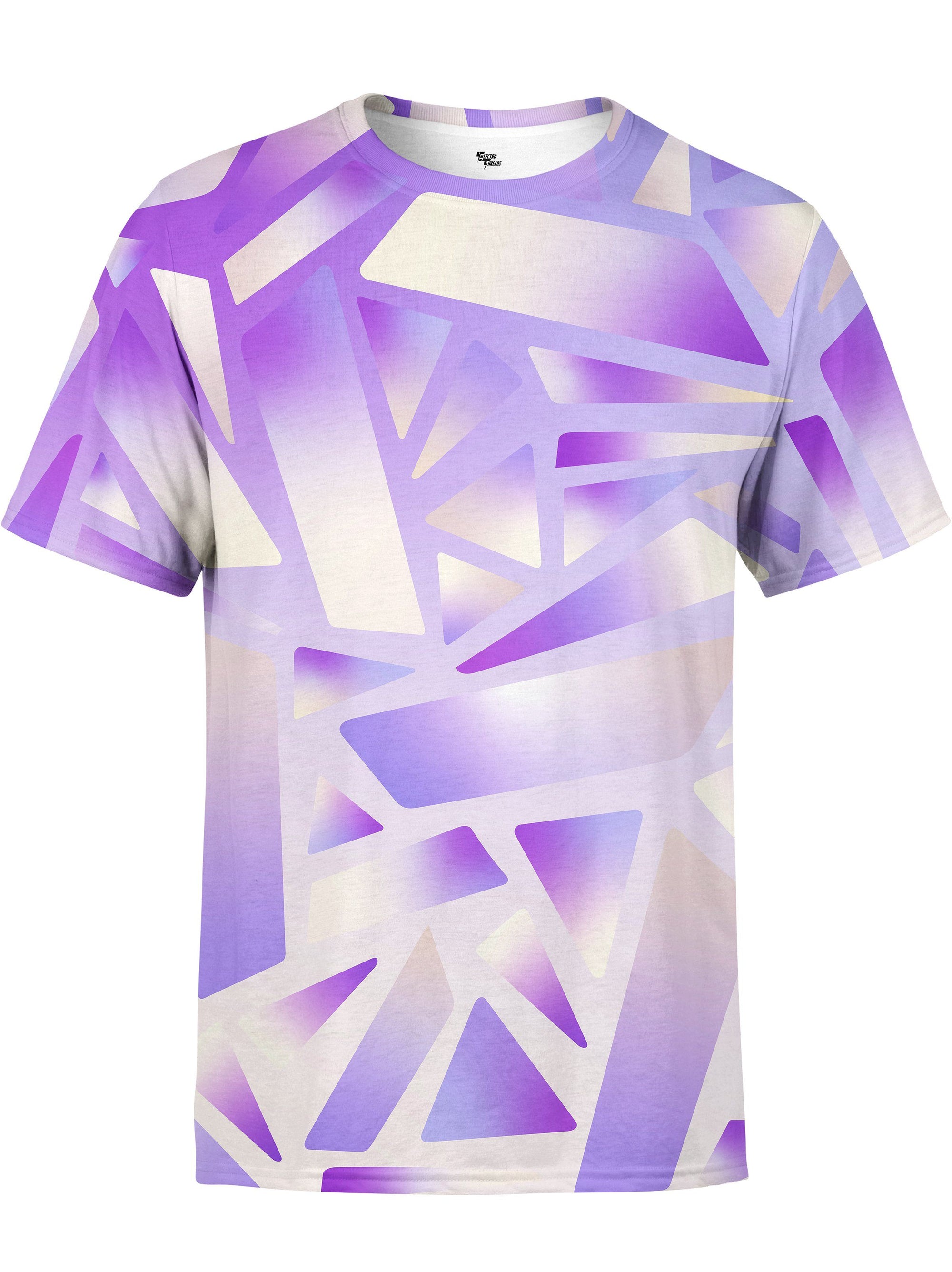 Electric Stain Glass (Purple Ice) Unisex Crew T-Shirts Electro Threads 