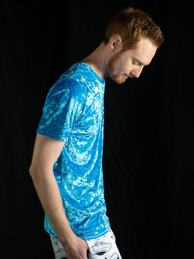 Electro Bolt (Baby Blue) Unisex Crew T-Shirts Electro Threads