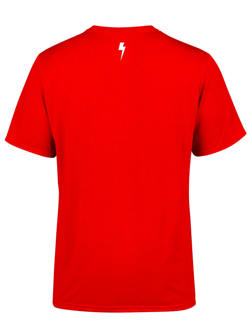 Electro Bolt (Red) Unisex Crew T-Shirts Electro Threads 