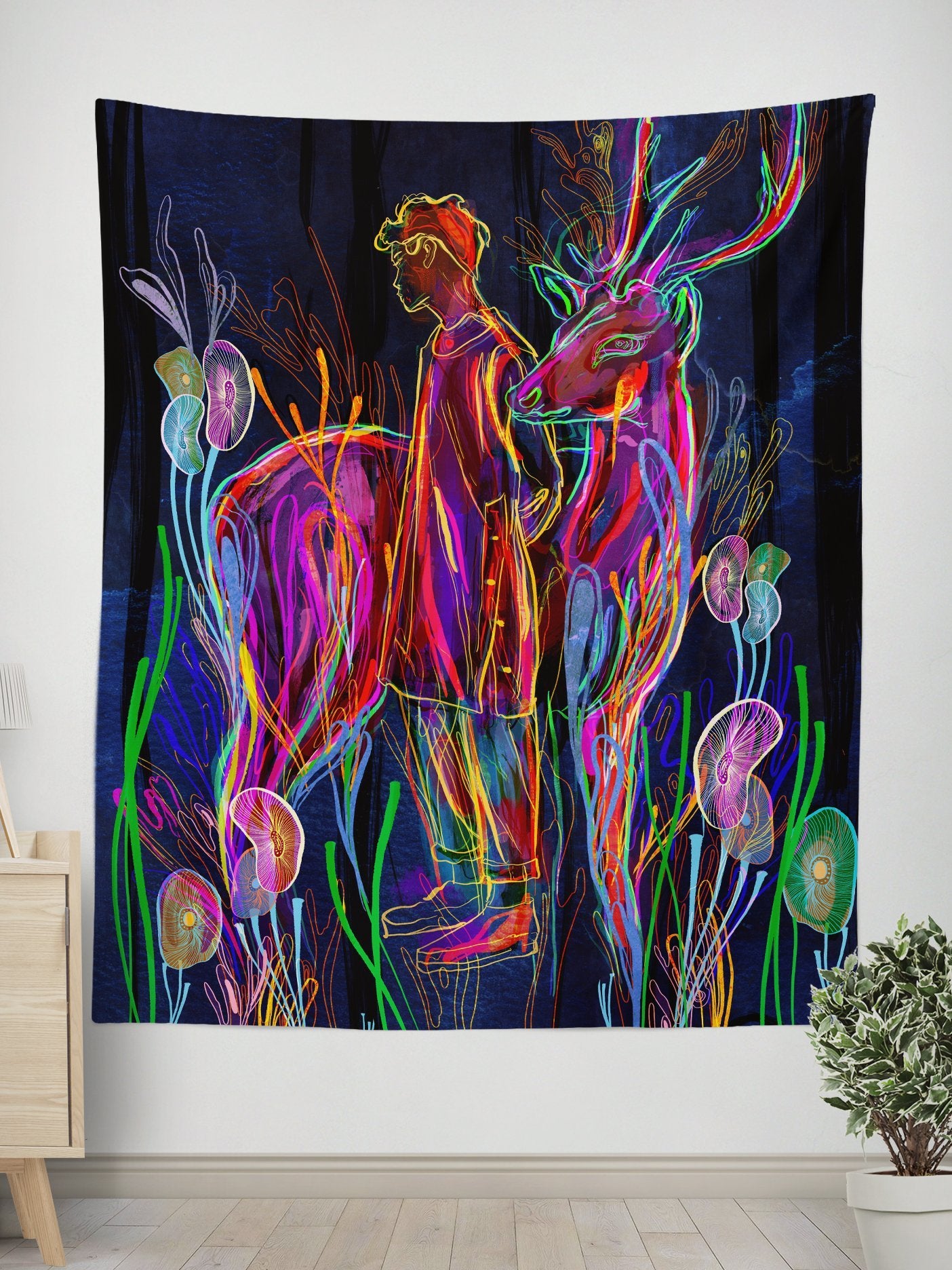 Going By Wall Tapestry Tapestry Electro Threads 