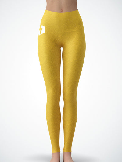 Gold Crushed Velvet Tights Tights Electro Threads