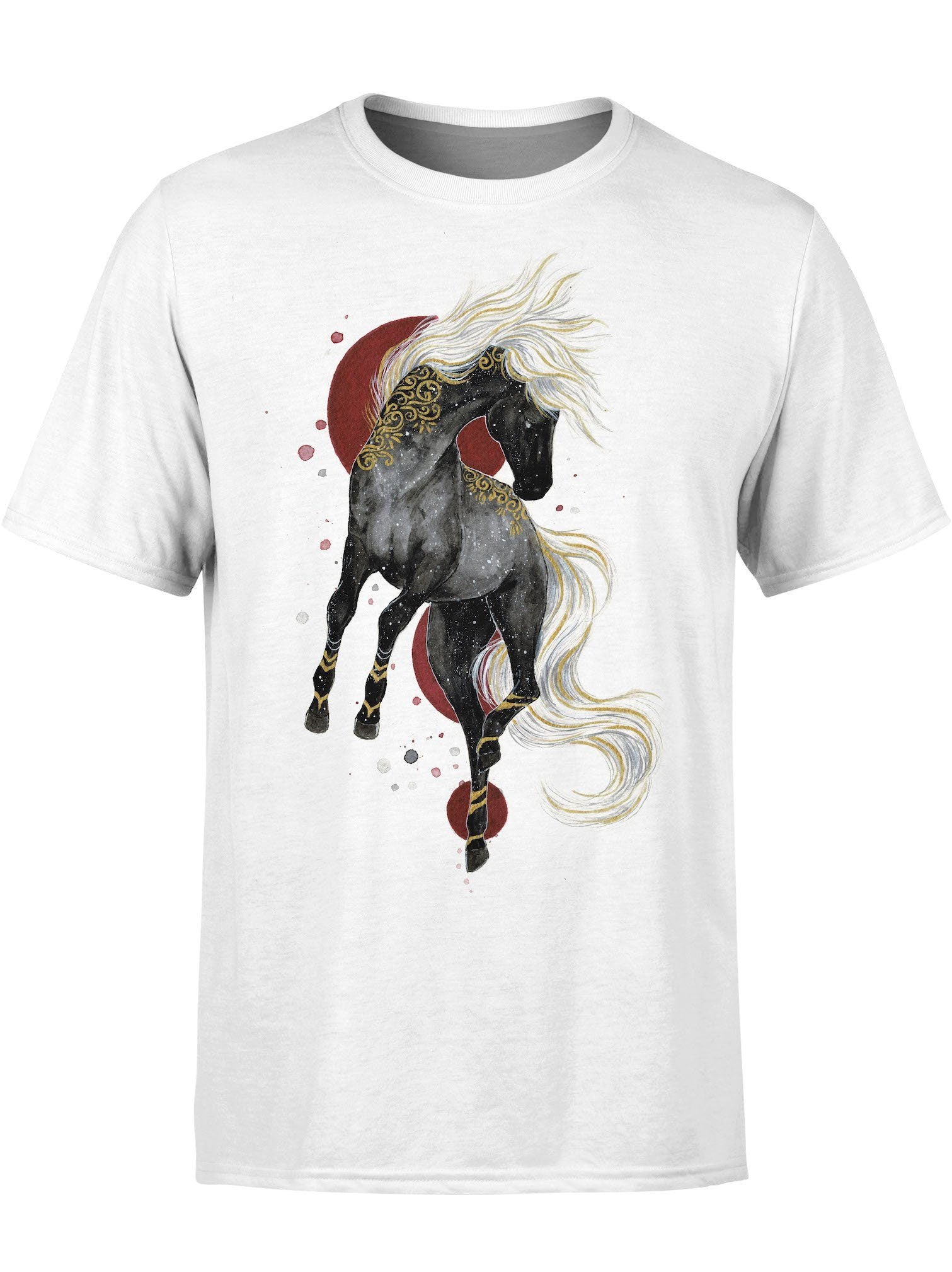 Inktober Horse Unisex Crew T-Shirts Electro Threads 