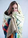 Magic Forest Hooded Blanket Hooded Blanket Electro Threads ADULT 60"X80" PREMIUM SHERPA