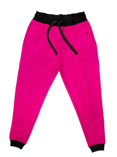 Neon Crushed Velvet Unisex Joggers Jogger Pant Electro Threads S Neon Pink