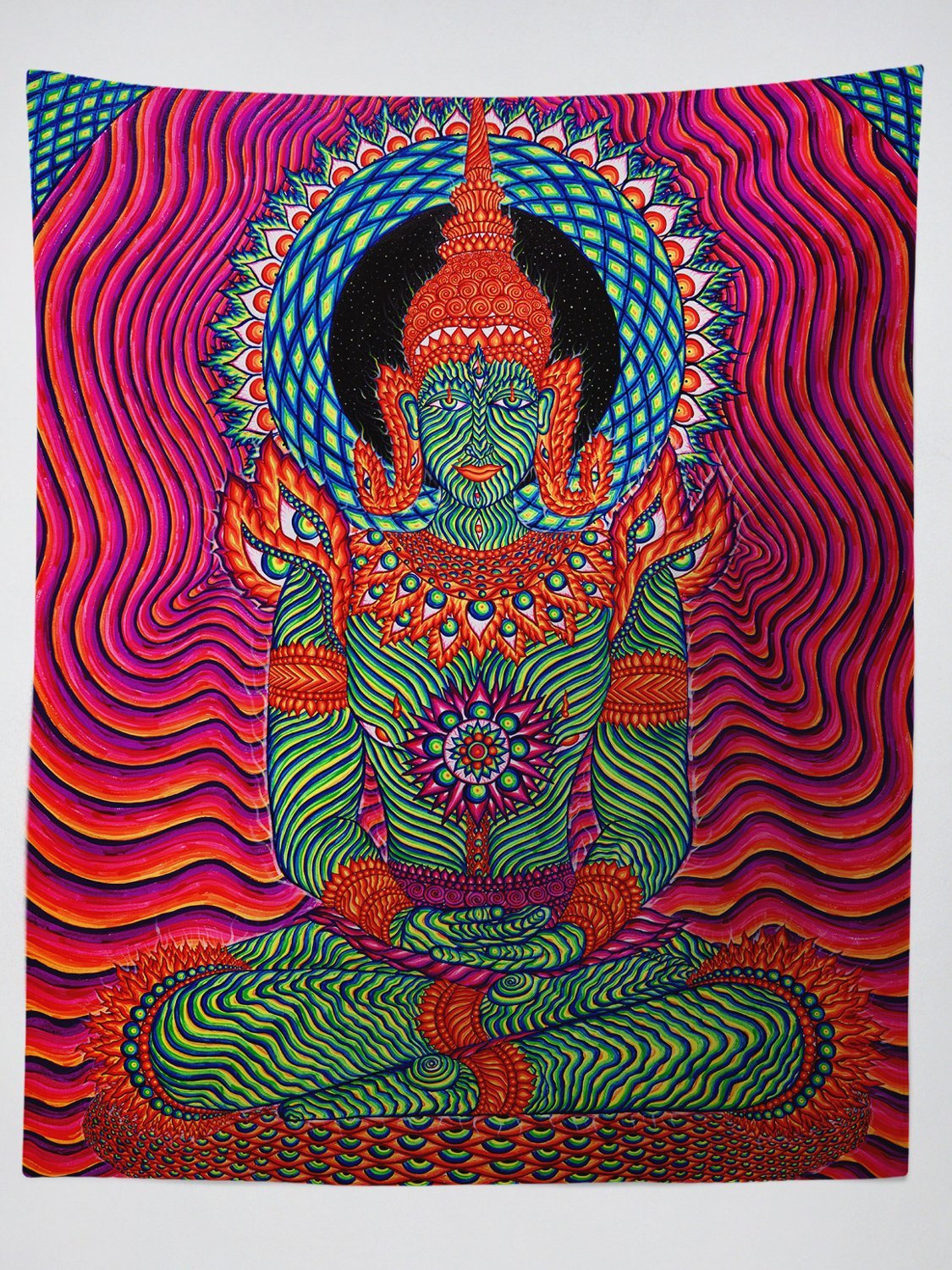 Neon Enlightenment Tapestry Tapestry Electro Threads 