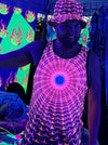 NEON PSYCHOFIELD warm Mens Binded Tank Top Electro Threads