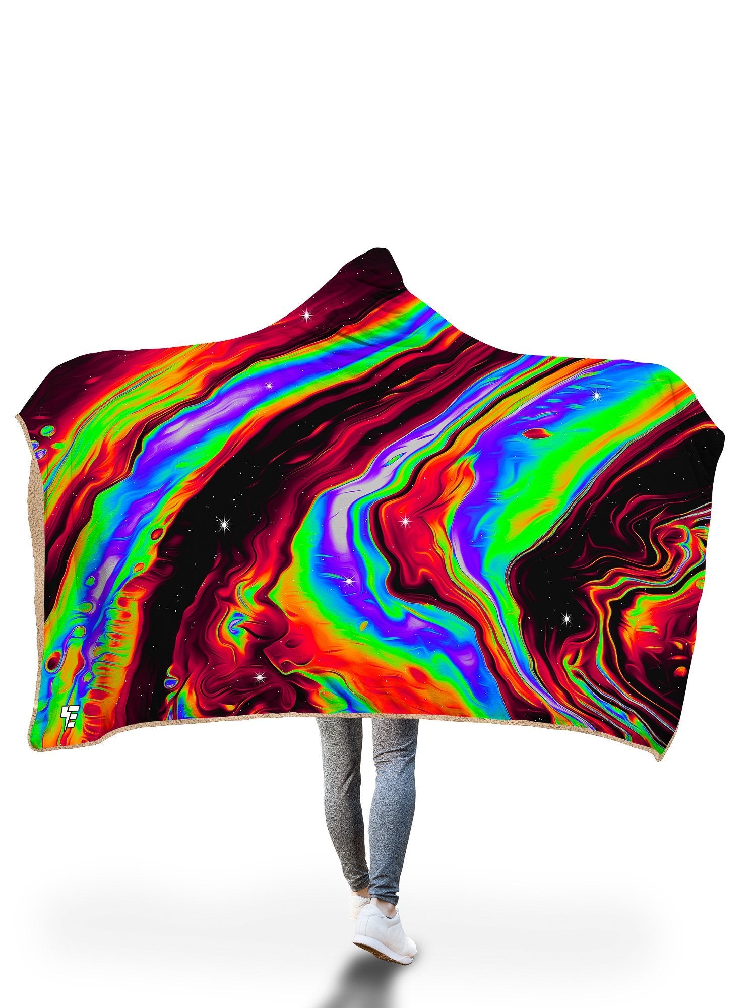 Neon Venus Fly Trap Hooded Blanket Electro Threads 