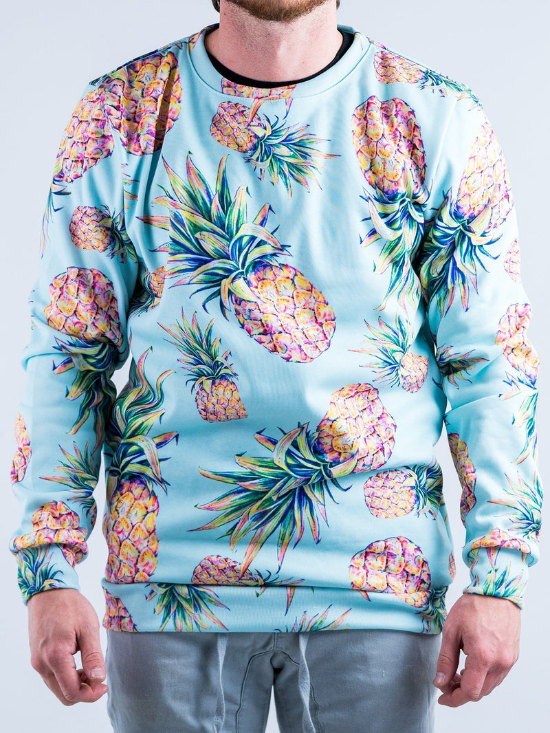 Pastel Pineapple Sweatshirt Sweatshirt T6 XS Turquoise 