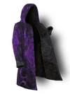 Platonic Mandala V2 Blacklight Cyber Cloak Cyber Cloak Electro Threads Long Sleeve-No Bag XX-Small Black Sherpa