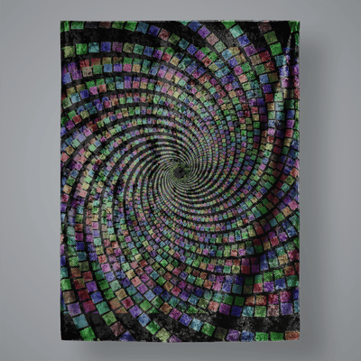 radiate Large Velvet Wall Tapestry Electro Threads