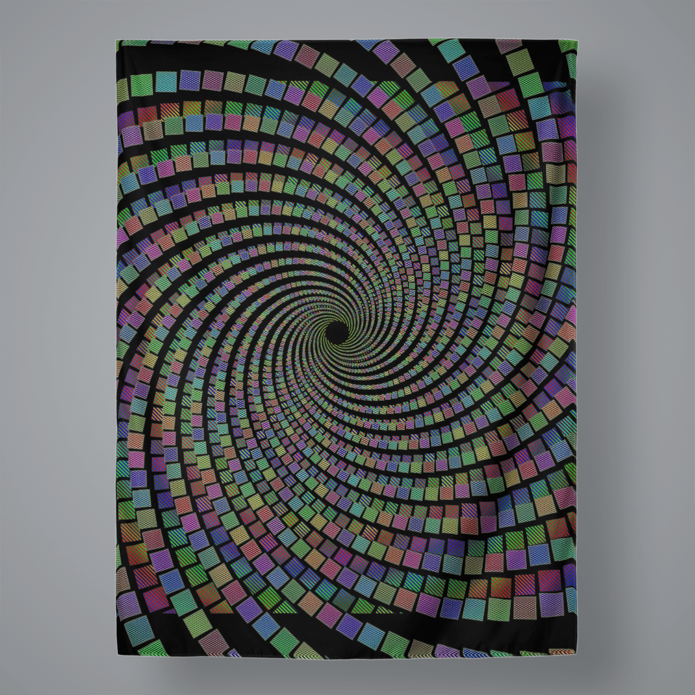 Radiate Velvet Tapestry Tapestry Electro Threads LARGE 60" x 80" 