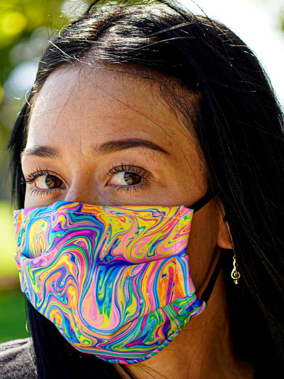 Rainbow Sherbet Face Mask Face Masks Electro Threads