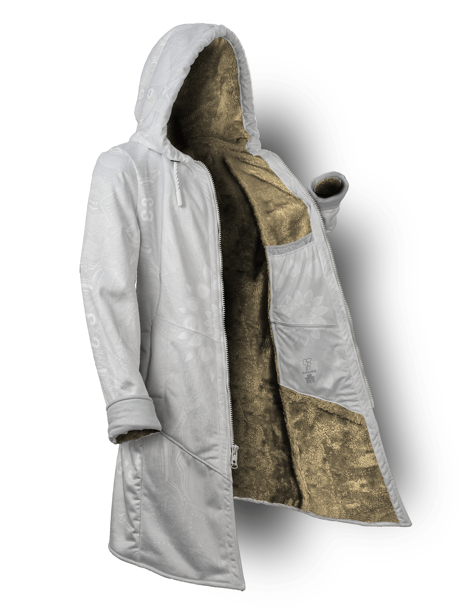 Rosebud White Cyber Cloak Cyber Cloak TCG Long Sleeve-No Bag XX-Small Beige Sherpa