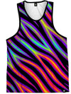 Tiger Stripes (Colorful) Unisex Tank Top Tank Tops Electro Threads