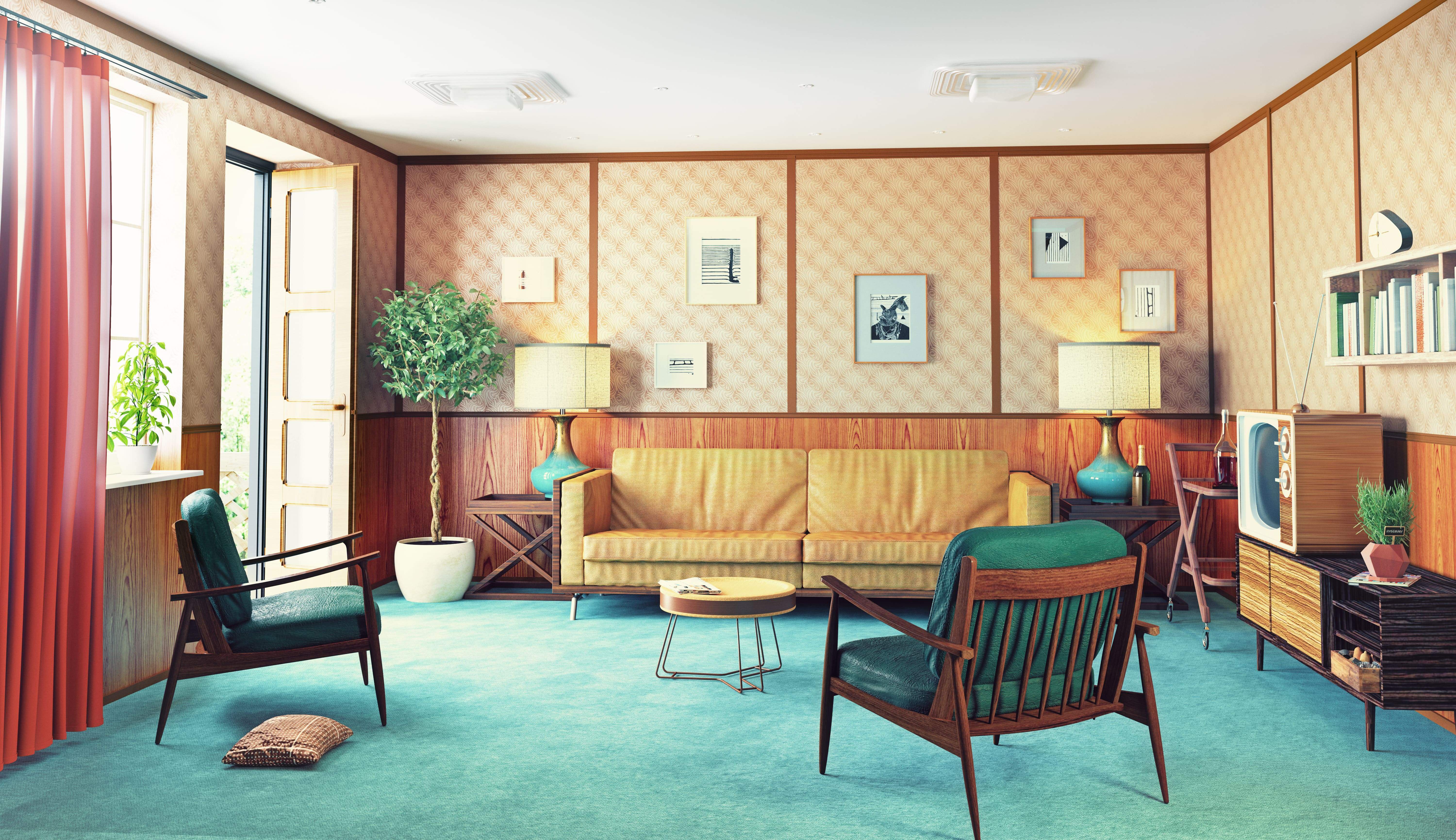 Relaxing Retro-Style: How to Decorate Your Living Room Like the ...