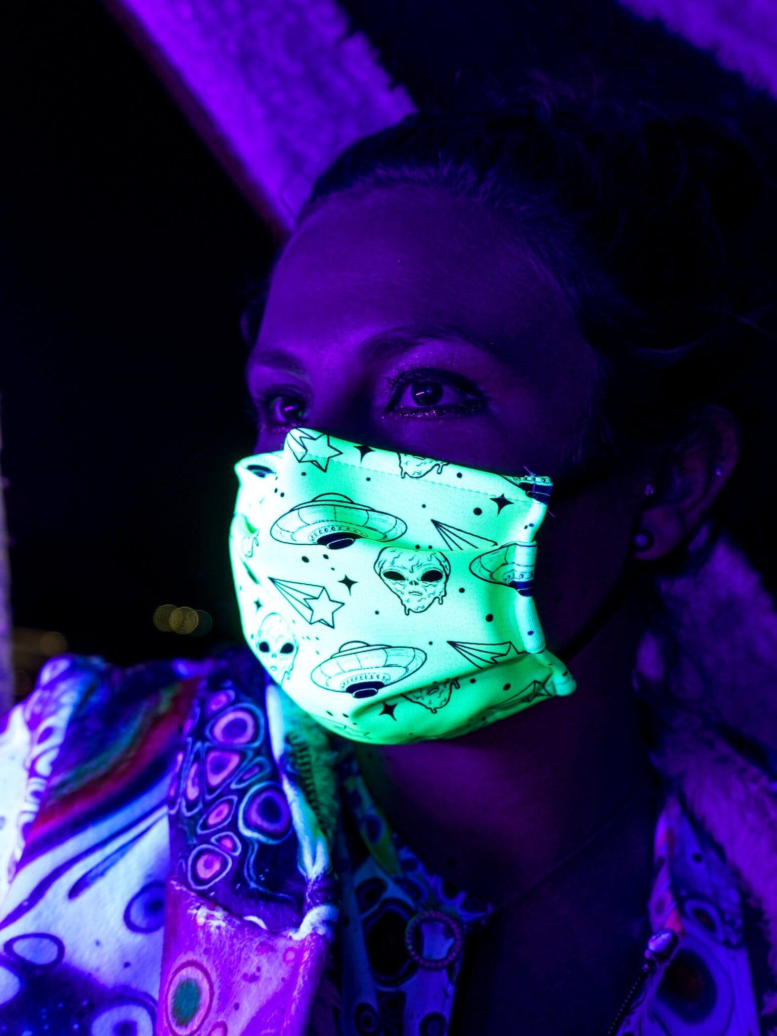 Neon Face Masks