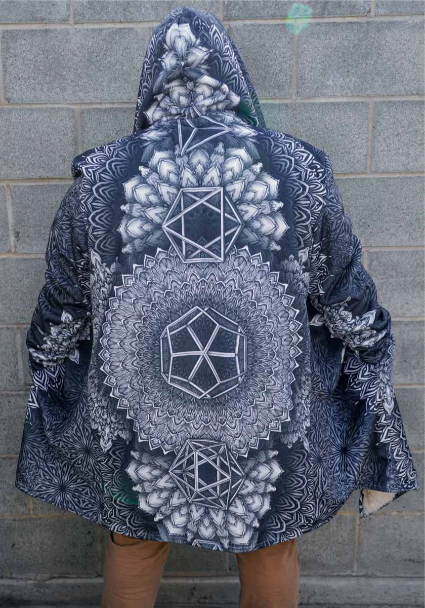 Platonic Mandala Black Dream Cloak