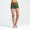 NEON ACID MAZE v4 High Waist Yoga Short