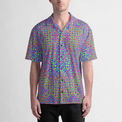 NEON ACID MAZE v6 Camp Shirt