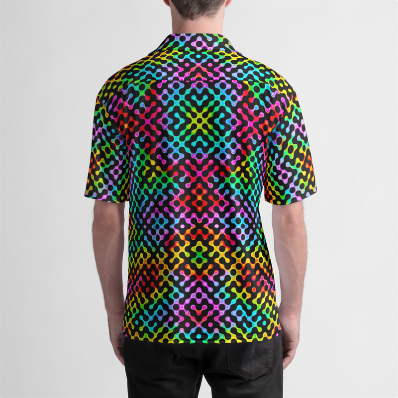 NEON ACID MAZE v4 Camp Shirt