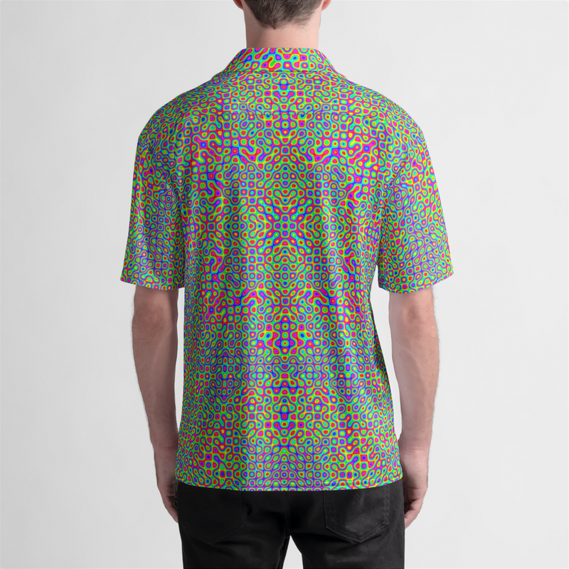 NEON ACID MAZE v5 Camp Shirt