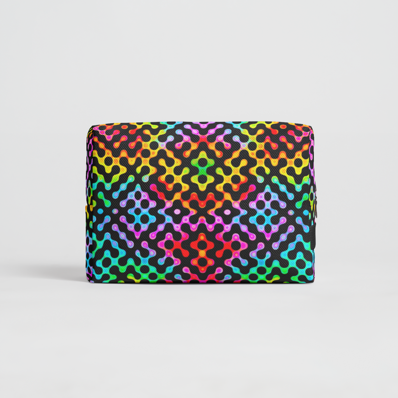 NEON ACID MAZE V4 Toiletry Bag