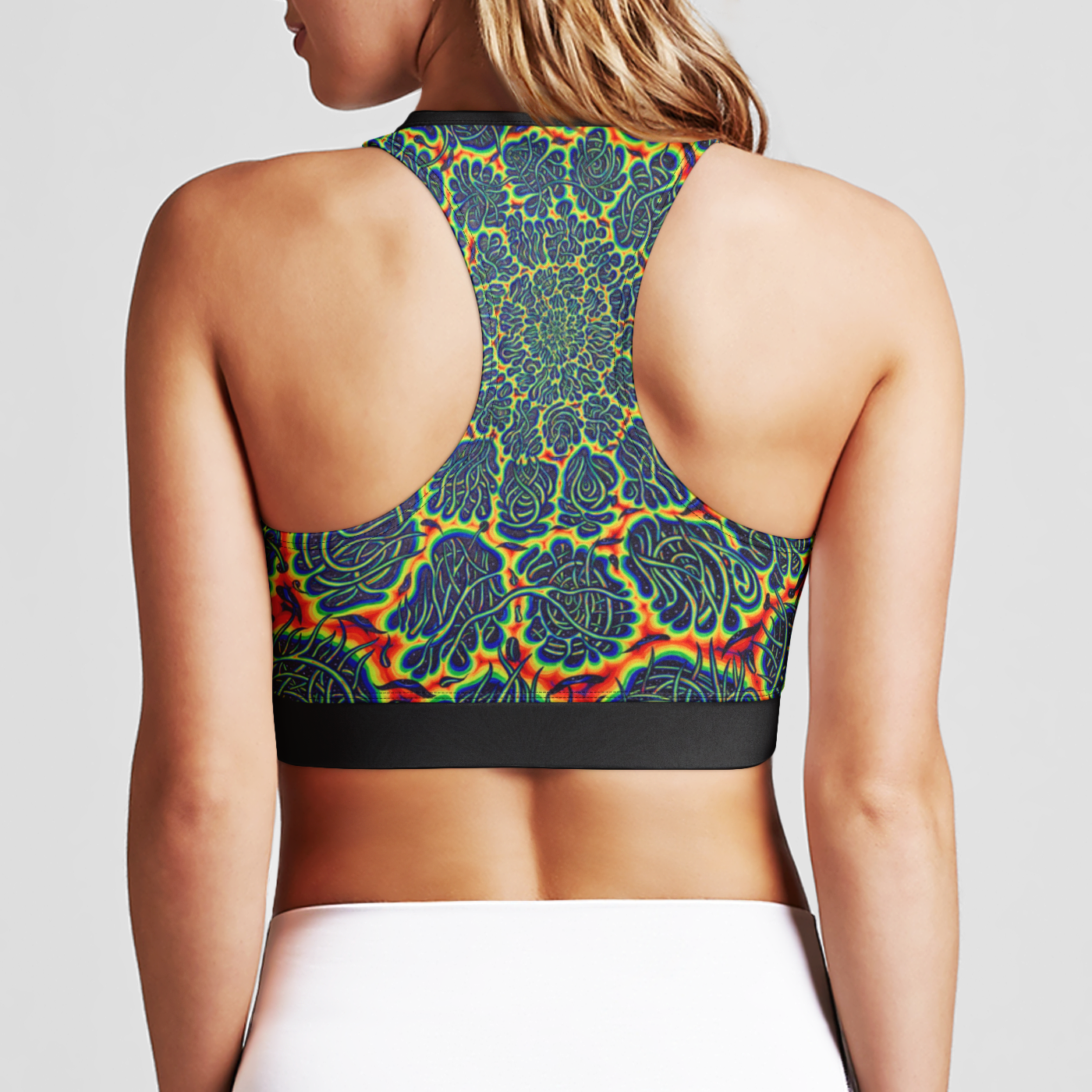 NEON BIOMORPHIA Womens Zipup Sports Bra