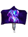 3 Wolf Disco Hooded Blanket Hooded Blanket Electro Threads