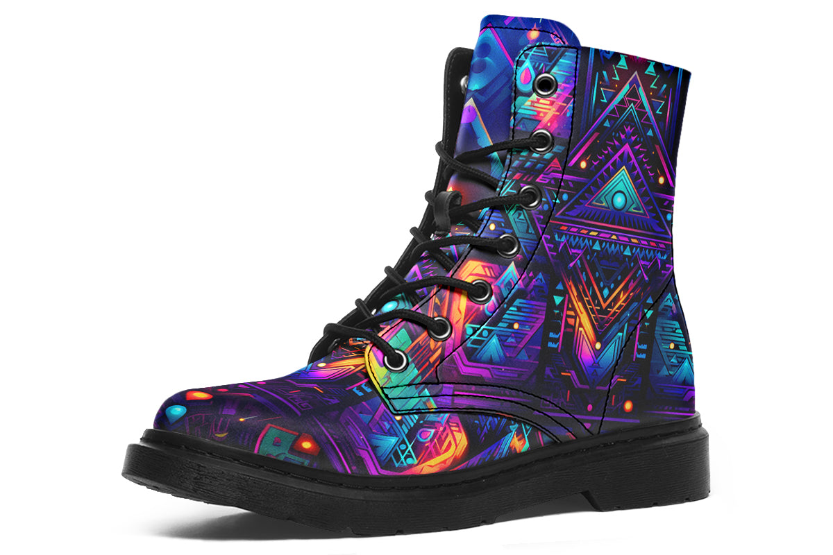 Cyber Night Combat Boots