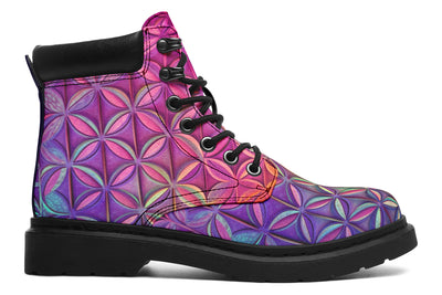 Flower Life Magenta Classic Vibe Boots