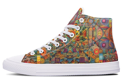 Blotter Patch Art High Top Shoes