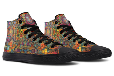 Blotter Patch Art High Top Shoes