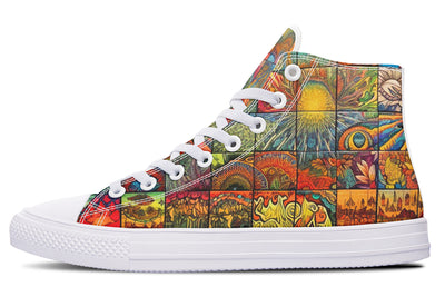 Blotter Patch Fuzz High Top Shoes