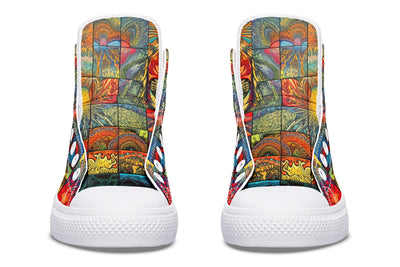 Blotter Patch Fuzz High Top Shoes