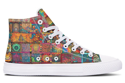 Blotter Quilt High Top Shoes