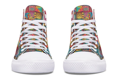 Blotter Quilt High Top Shoes