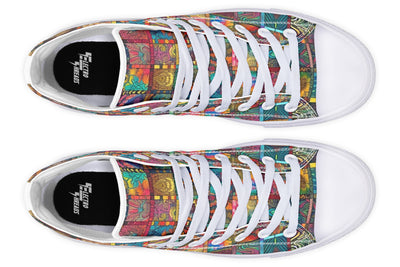 Blotter Quilt High Top Shoes