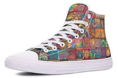 Blotter Quilt High Top Shoes