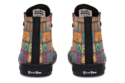 Blotter Quilt High Top Shoes