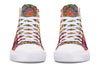 Blottered Grid High Top Shoes