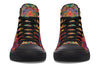 Blottered Grid High Top Shoes