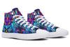 Cyan Lines High Top Shoes