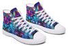 Cyan Lines High Top Shoes