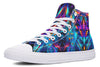 Cyan Lines High Top Shoes