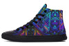 Cyber Cyan High Top Shoes